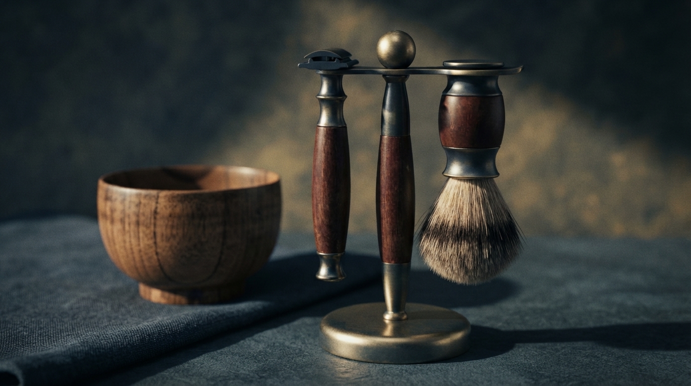 Editorial illustration for Elevating the Ritual: A Guide to Luxury Men's Grooming Tools