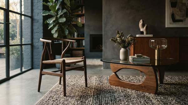 Editorial illustration for How Modernist Principles Redefined Furniture and Shape Interiors Today