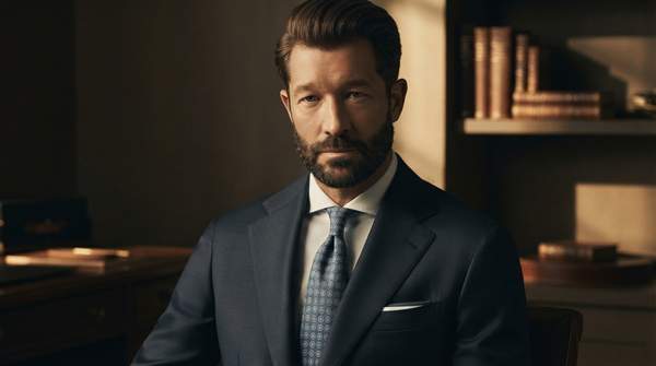 Editorial illustration for How to Tell a True Bespoke Suit: Full Canvas, the Pinch Test, and the Blank-Slate Pattern