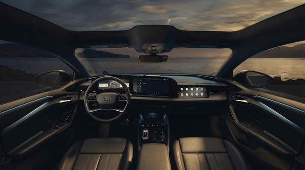 Editorial illustration for Inside the Luxury EV Cabin: Sustainable Materials, Big Screens, and the New Minimalism