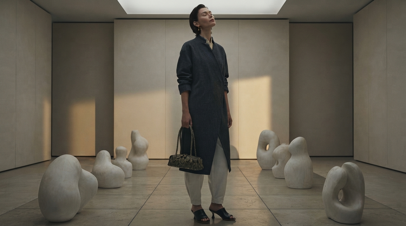 Editorial illustration for The Distinct Artistry of Haute Couture: Draping, Hand Embroidery, and Bespoke Pattern Making